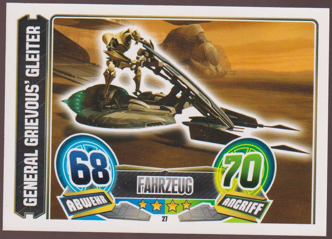 Topps Star Wars 2013 General Grievous' Gleiter Separatist Fahrzeug TCG Rare – Bild 1