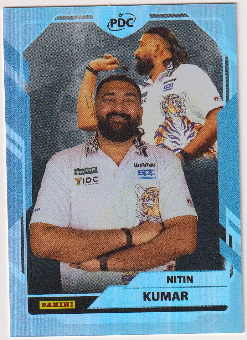 Panini PDC World Championship 2026 Nitin Kumar Refractor Parallel – Bild 1