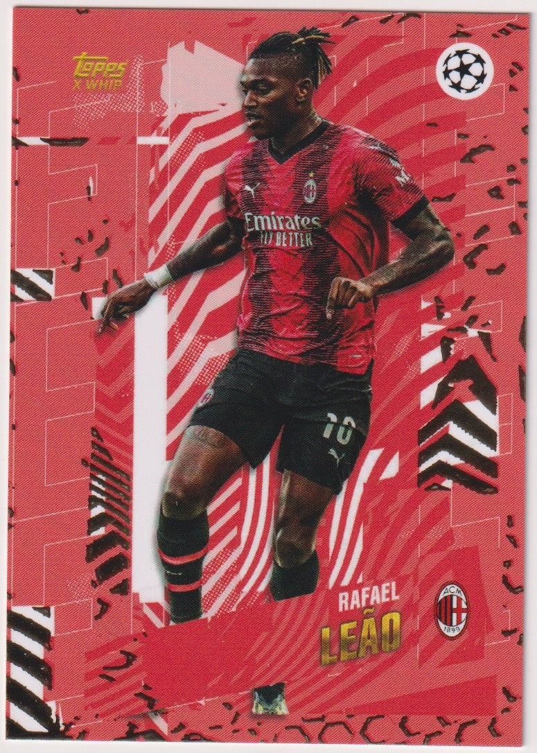 Topps Champions League Rafael Leão AC Milan UEFA Parallel Rare – Bild 1