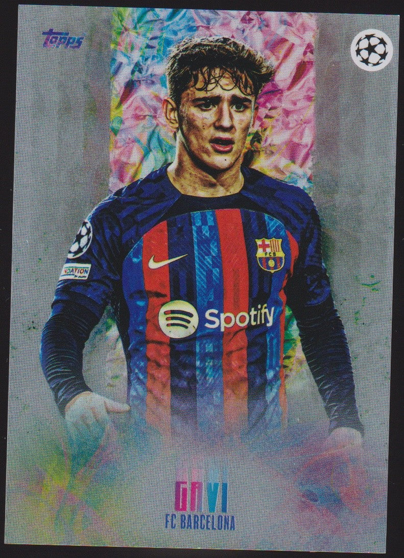 Topps Champions League 2022-23 Gavi FC Barcelona Parallel Rare – Bild 1