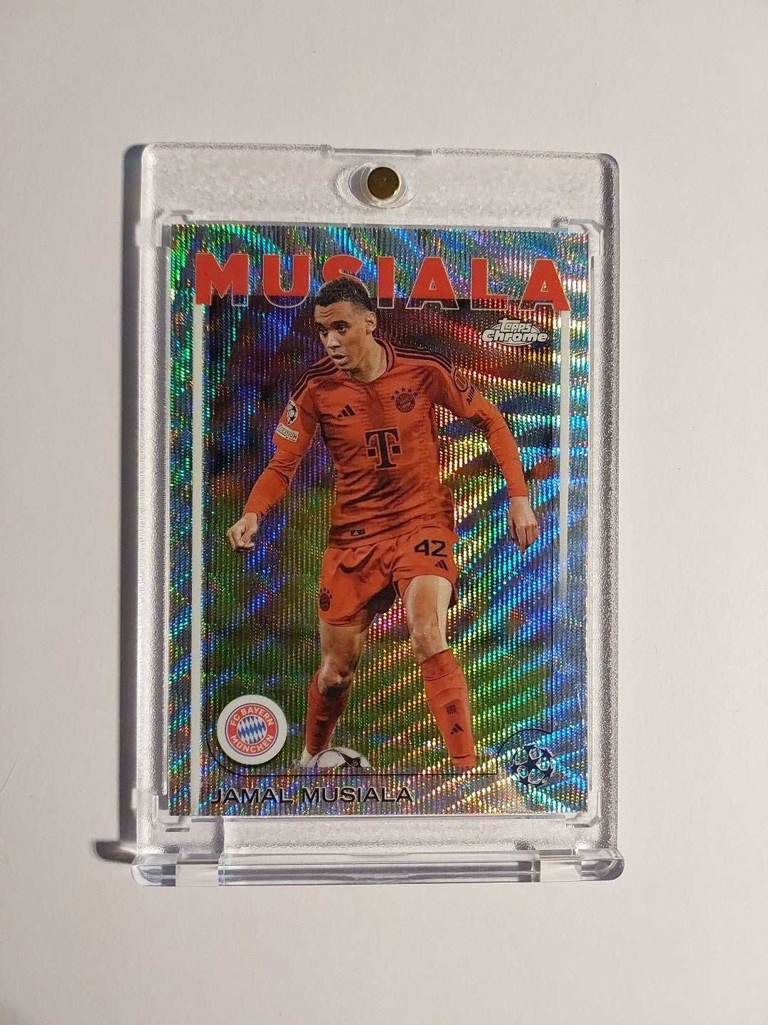 Topps Chrome Bundesliga 2024-25 Jamal Musiala Bayern München Parallel Refractor – Bild 1