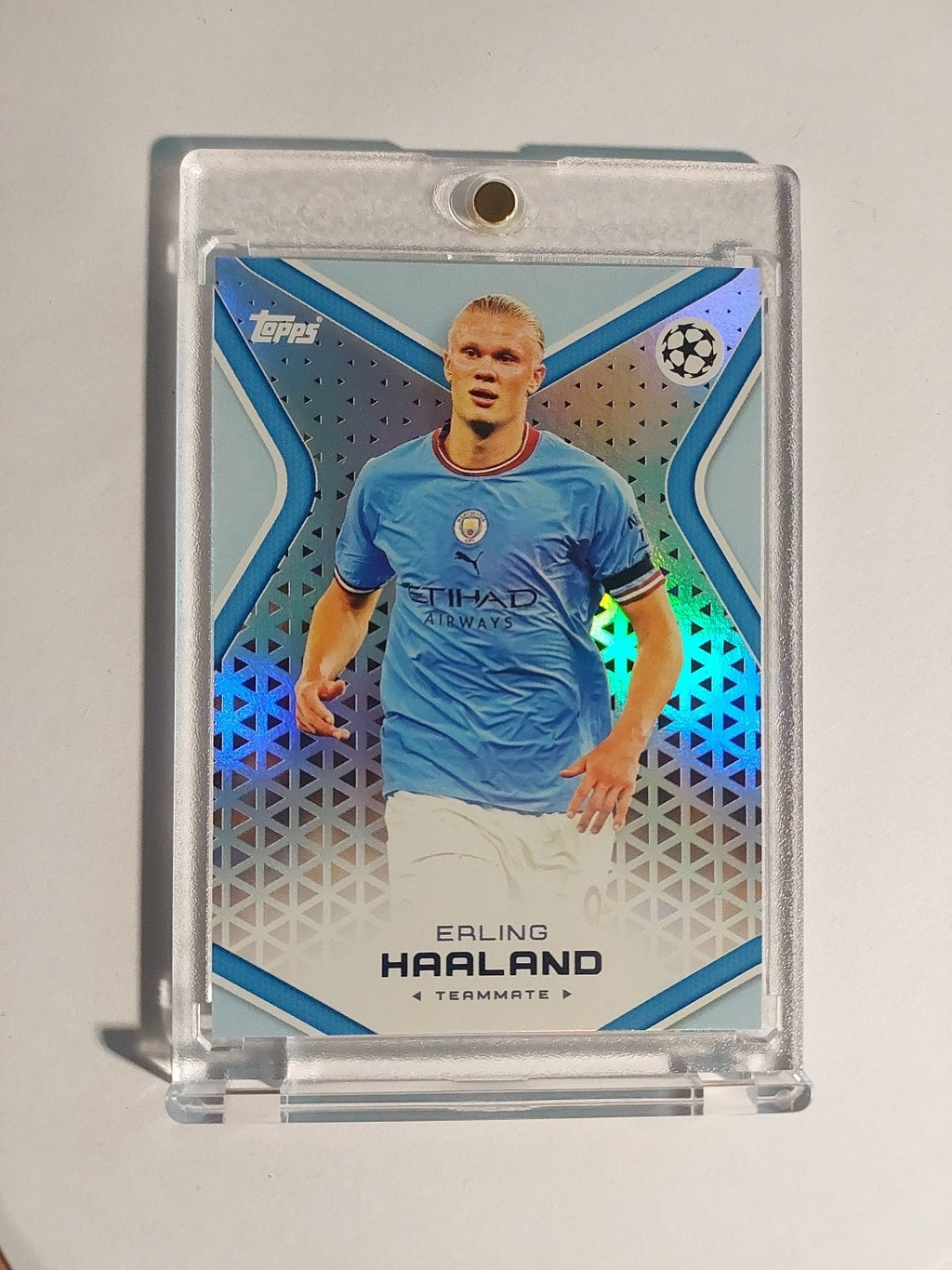 Topps UCC 2021-22 Erling Haaland Manchester City Parallel Refractor Insert Rare – Bild 1