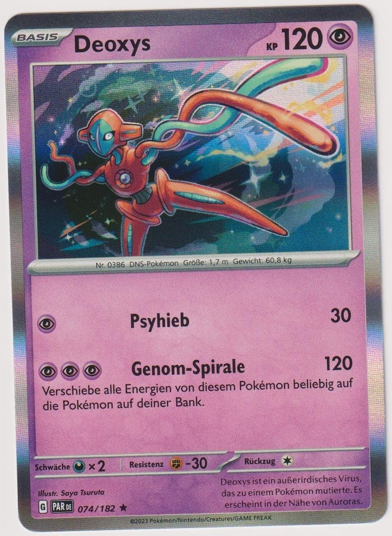 Pokemon TCG Deoxys #74/182 Rare (R) Holo Deutsch 2023 – Bild 1