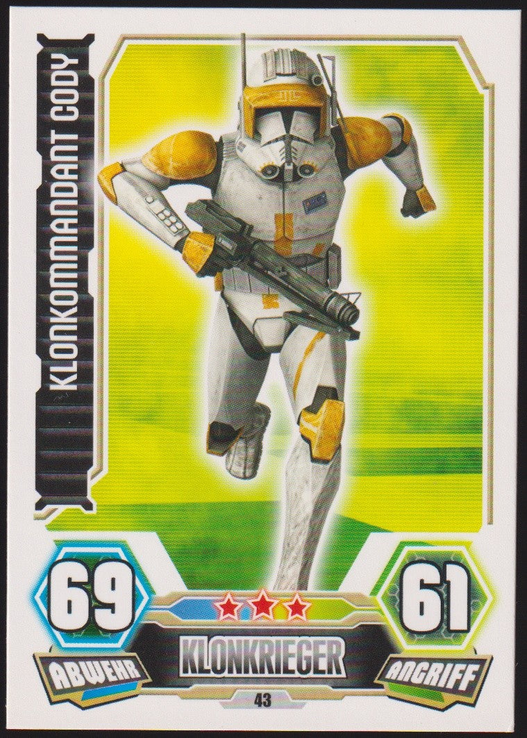 Topps Star Wars 2012 Klonkommandant Cody Klonkrieger DIE REPUBLIK TCG Rare – Bild 1