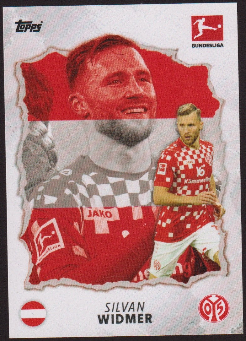 Topps International 2024-25 Silvan Widmer 1. FSV Mainz 05 BUNDESLIGA Parallel – Bild 1