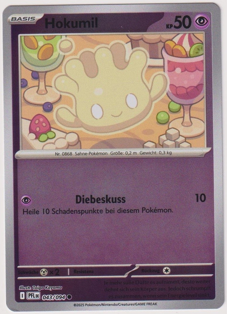 Pokemon TCG Milcery #43/094 Common (C) Reverse Holo Deutsch 2025 – Bild 1