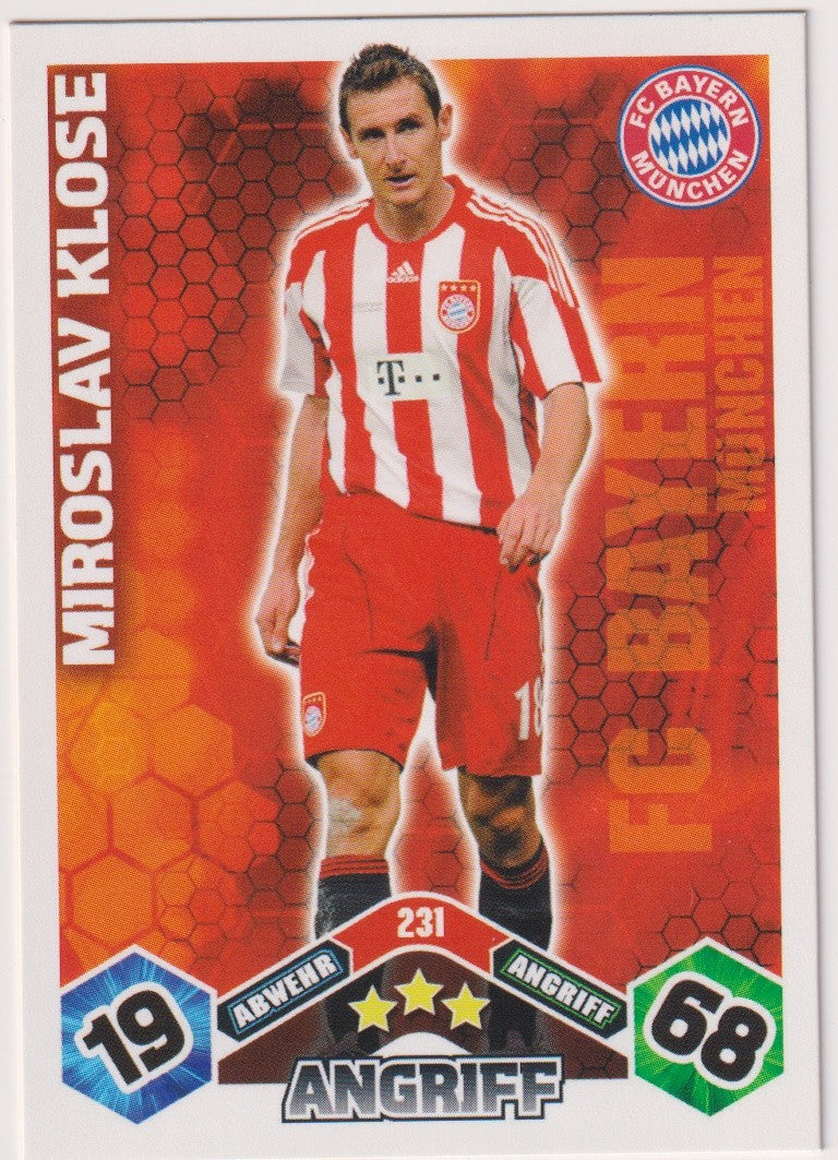 Topps Match Attax Miroslav Klose FC Bayern München Bundesliga Parallel Rare – Bild 1