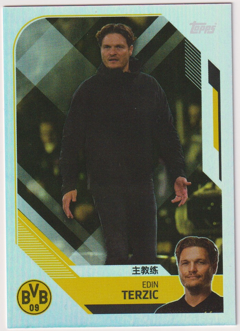 Topps 2023-24 Edin Terzic Borussia Dortmund Parallel Rare – Bild 1