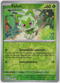 Pokemon TCG Sprigatito #12/193 Common (C) Reverse Holo Deutsch 2023 – Bild 1