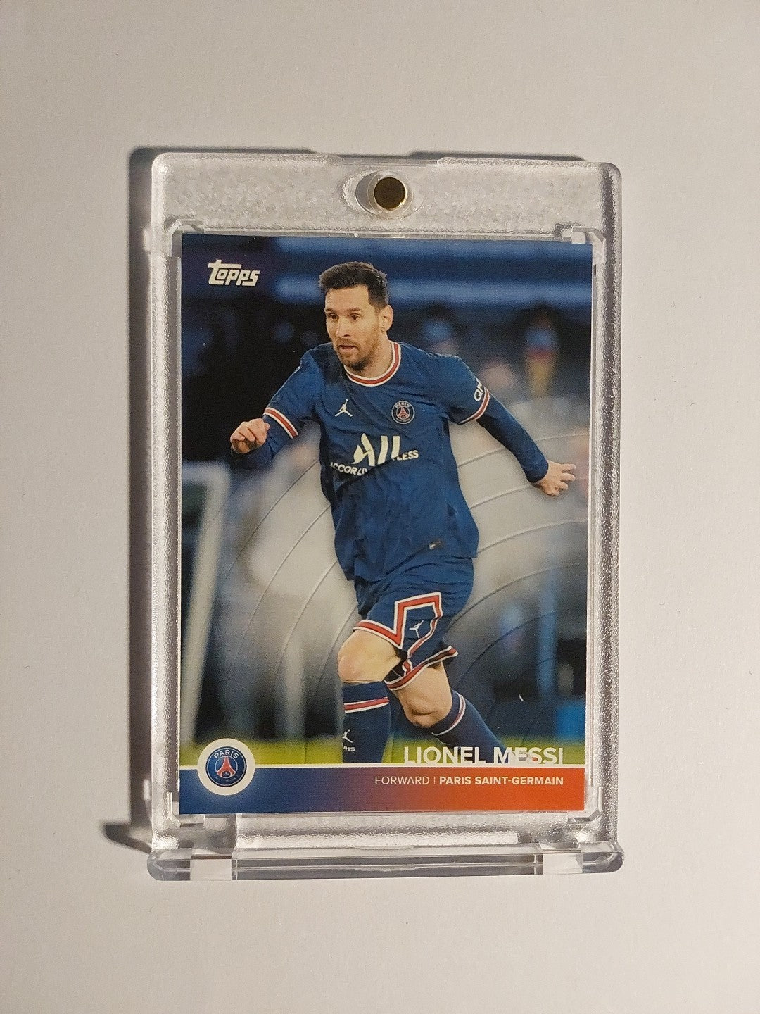 Topps PSG Team Set 2021-22 Lionel Messi Argentinien Parallel Ultra Rare Hit – Bild 1