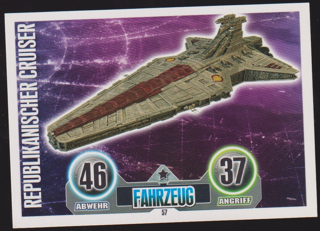 Topps Star Wars 2010 Republikanischer Cruiser FAHRZEUG TCG Rare – Bild 1