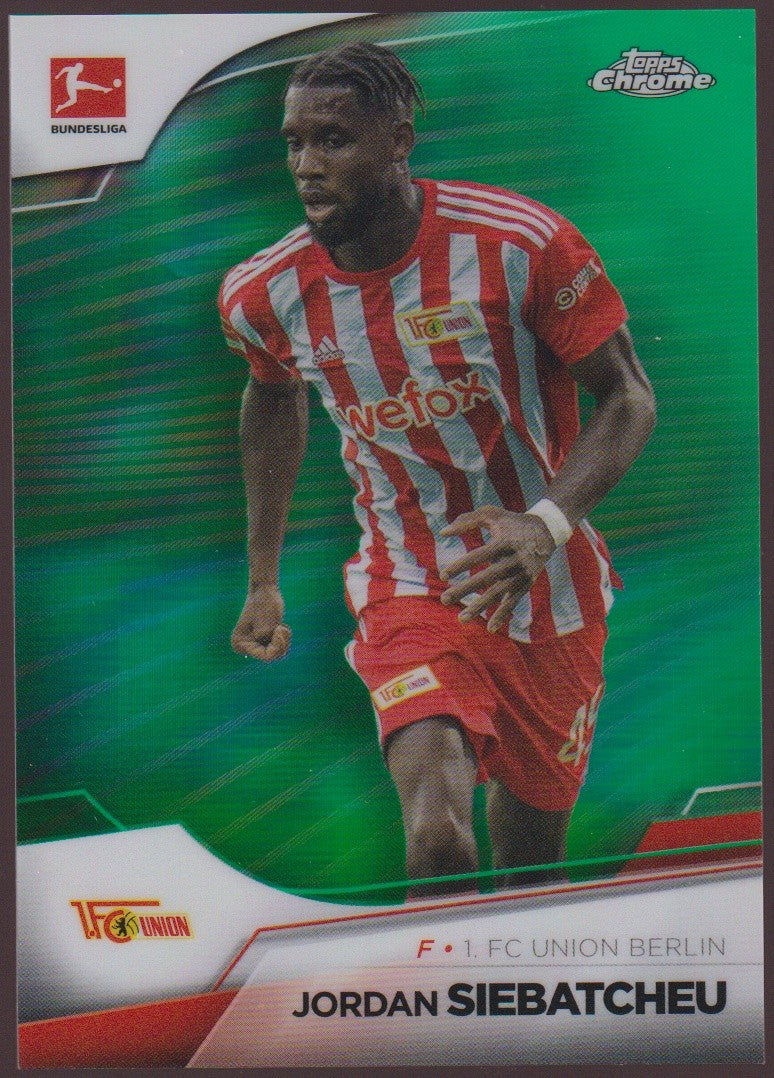 Topps Chrome 2021-22 Jordan Siebatcheu 1. FC Union Berlin Parallel 24/99 – Bild 1