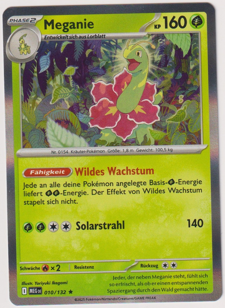 Pokemon TCG Meganium #10/132 Rare (R) Holo Deutsch 2025 – Bild 1