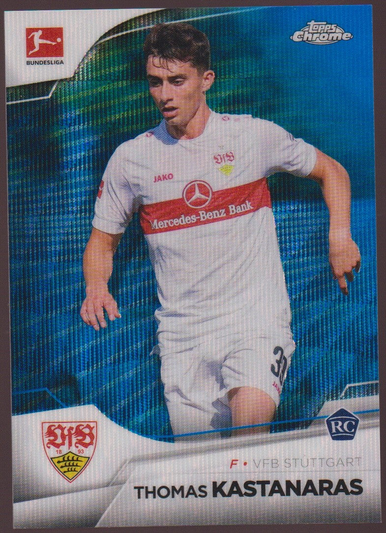 Topps Chrome 2022-23 Thomas Kastanaras VfB Stuttgart Parallel 037/180 Rookie – Bild 1