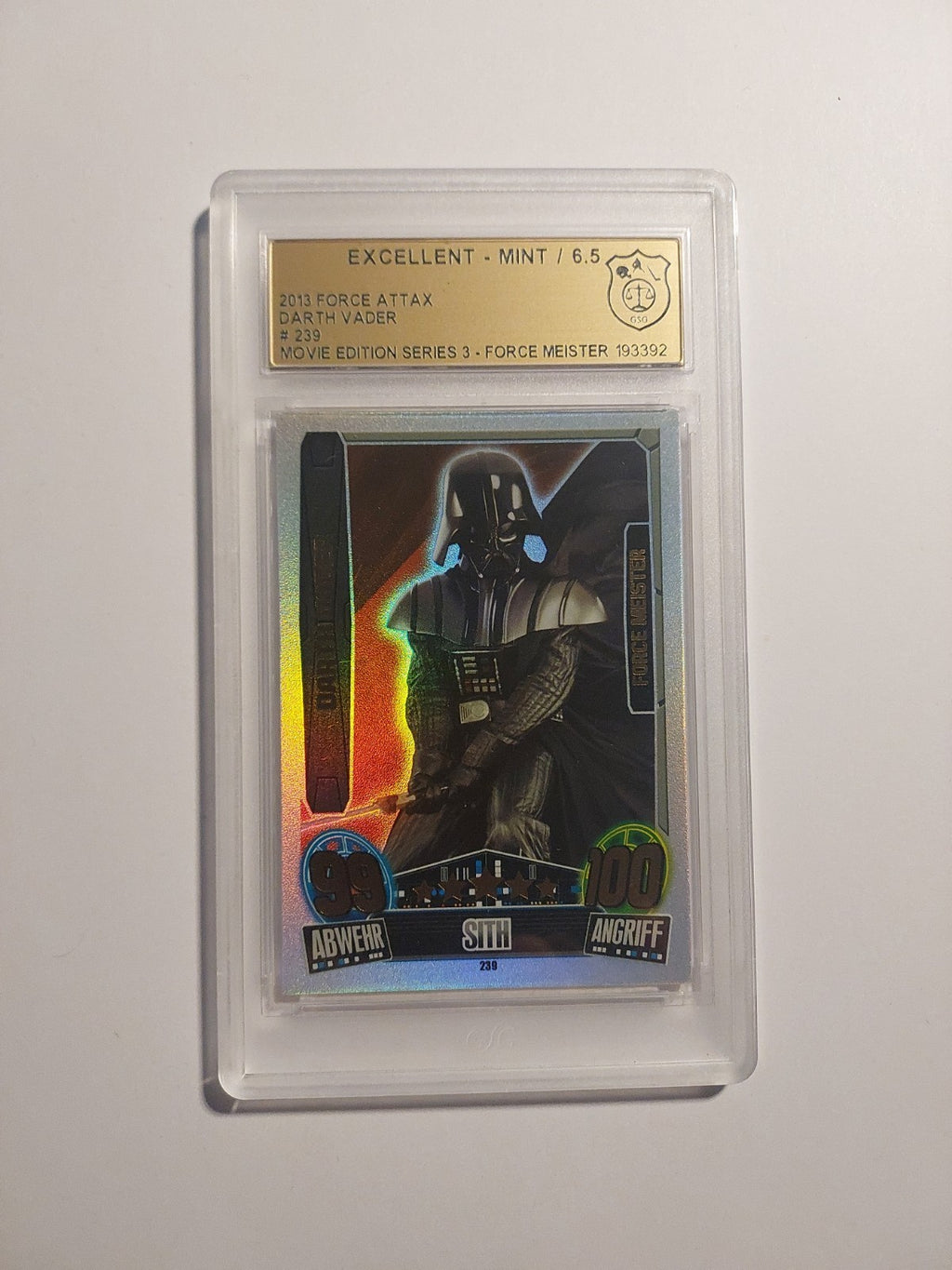 Topps Star Wars 2013 Darth Vader Sith Imperium GSG 6.5 = PSA Parallel Rare Hit – Bild 1