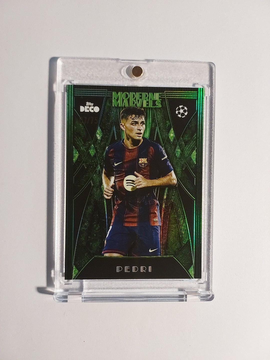 Topps UCC Deco 2025-26 Pedri Barcelona Spanien Parallel 7/75 Refractor Rare Hit – Bild 1