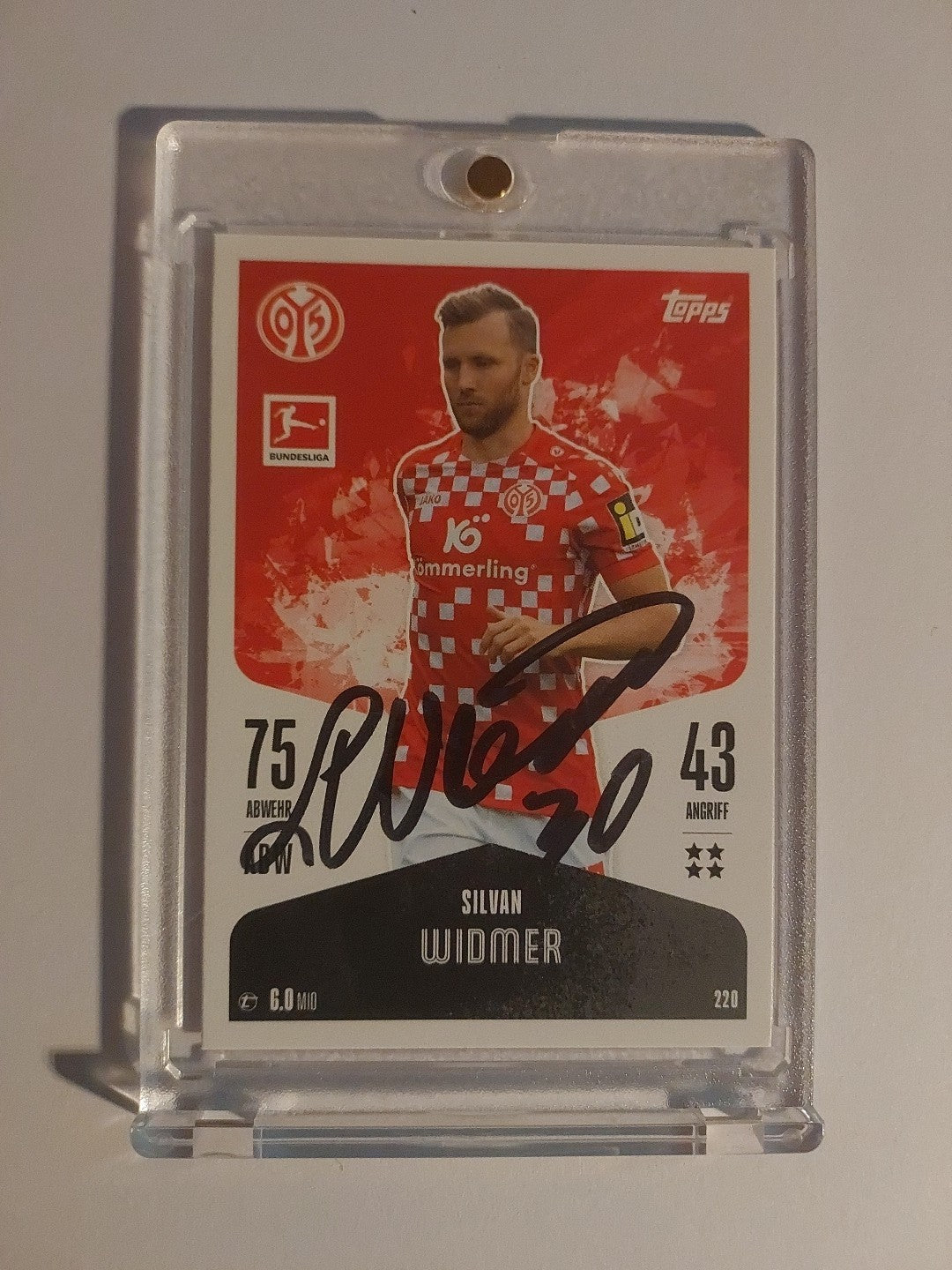 Topps Bundesliga 2024-25 Silvan Widmer FSV Mainz 05 (On Card Auto) – Bild 1