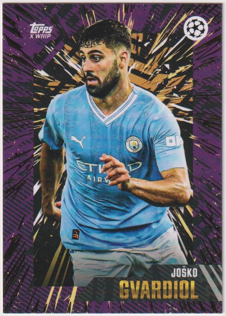 Topps X WHIP 2022-23 Josko Gvardiol Manchester City Champions League Parallel – Bild 1