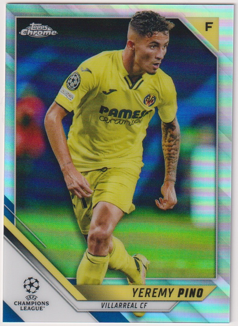 Topps Chrome 2022-23 Yeremy Pino Villarreal CF Parallel Rare 106 – Bild 1