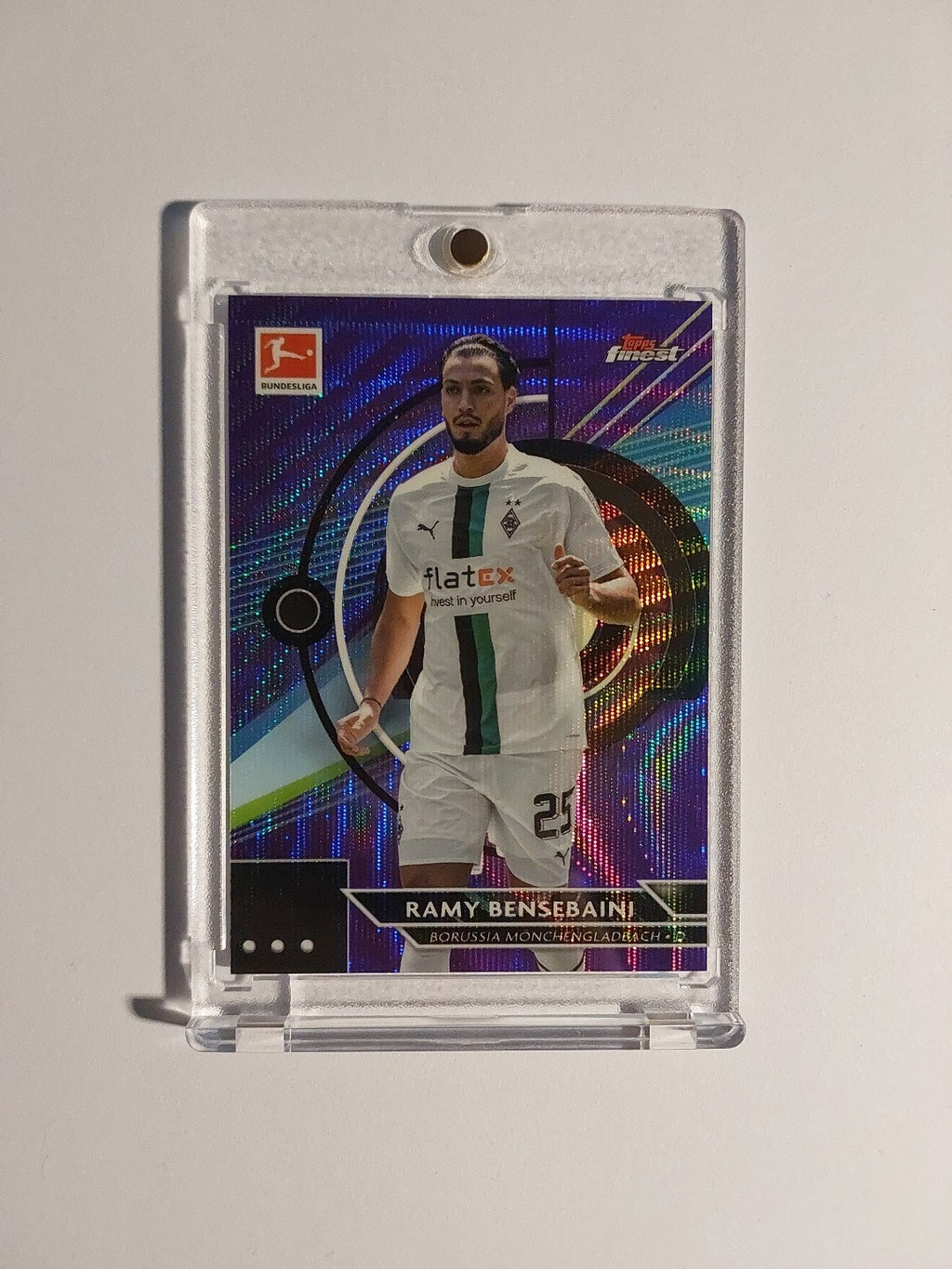 Topps Finest Bundesliga 2022-23 Ramy Bensebaini Mönchengladbach Parallel 188/250 – Bild 1