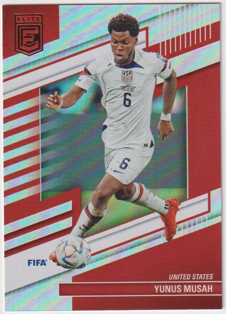 Panini 2022-23 - DonRuss Elite FIFA Soccer Yunus Musah United States Parallel – Bild 1