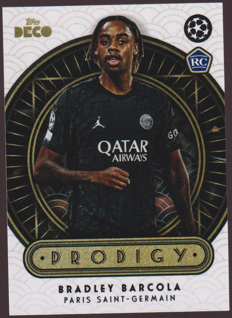 Topps Deco 2022-23 Bradley Barcola Rookie Paris Saint-Germain Parallel Rare – Bild 1
