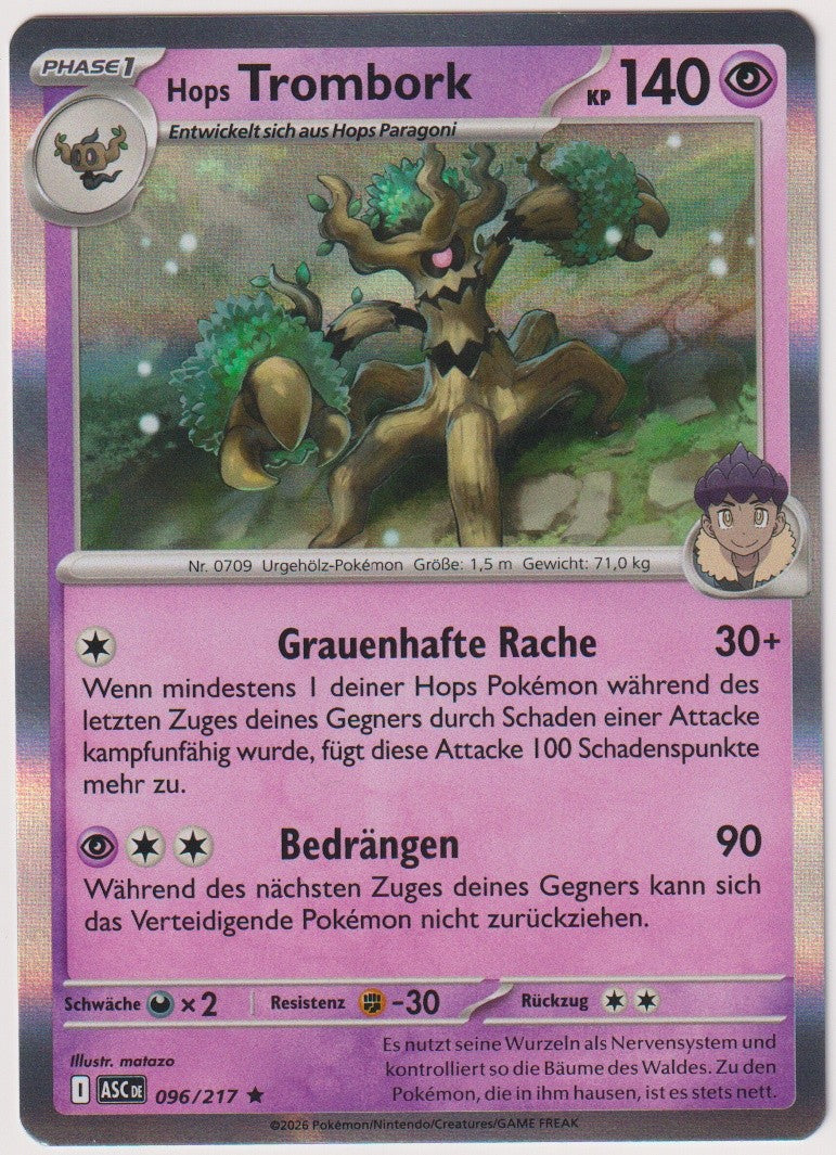 Pokemon TCG Trevenant #96/217 Rare (R) Holo Deutsch 2026 – Bild 1