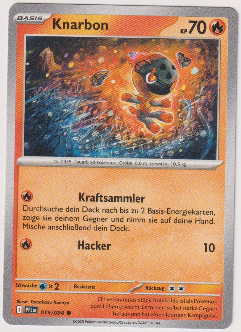 Pokemon TCG Knarbon #19/094 Common (C) Deutsch 2025 – Bild 1