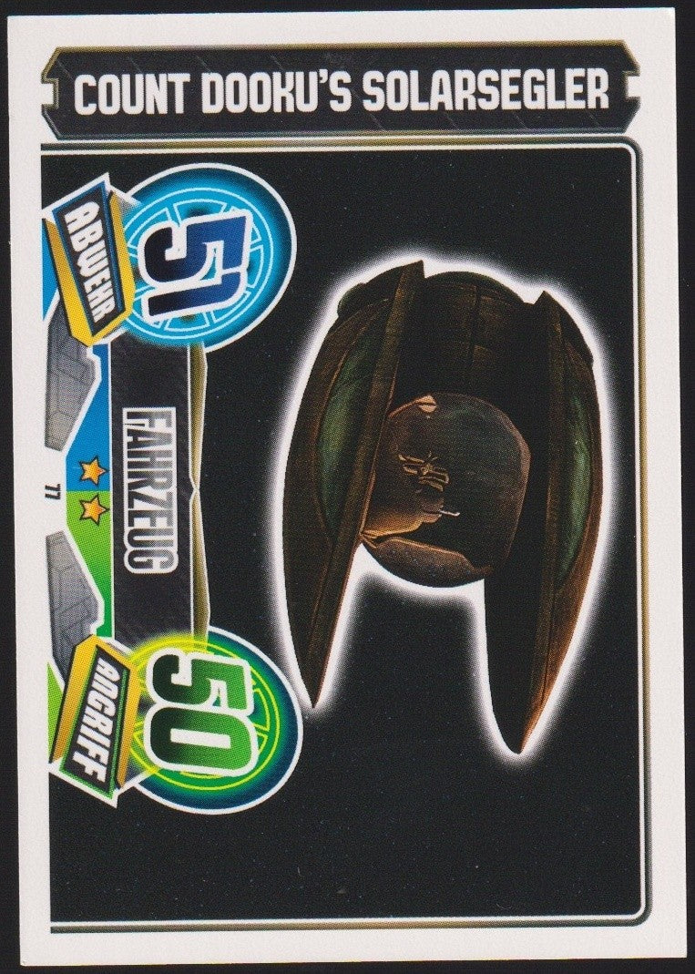 Topps Star Wars 2011 COUNT DOOKU'S SOLARSEGLER Separatist TCG Rare #51 – Bild 1