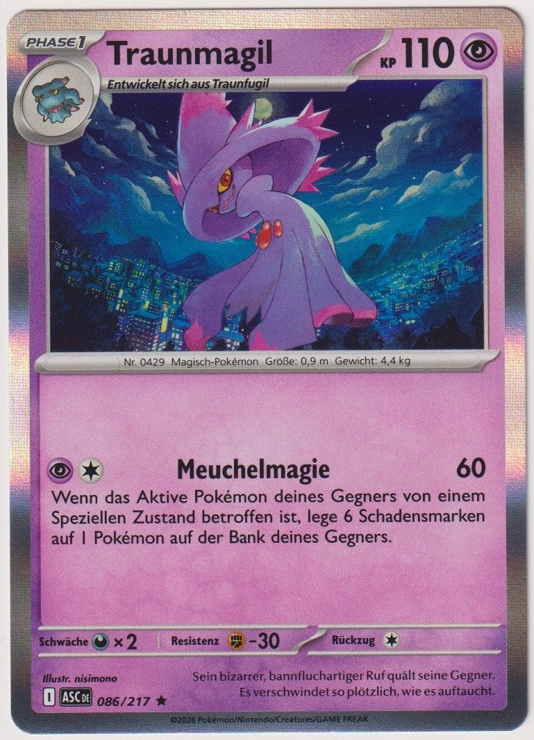 Pokemon TCG Mismagius #86/217 Rare (R) Holo Deutsch 2026 – Bild 1