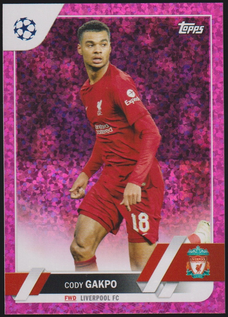 Topps Champions 2022-23 Cody Gakpo Liverpool FC UEFA Club Competitions Parallel – Bild 1