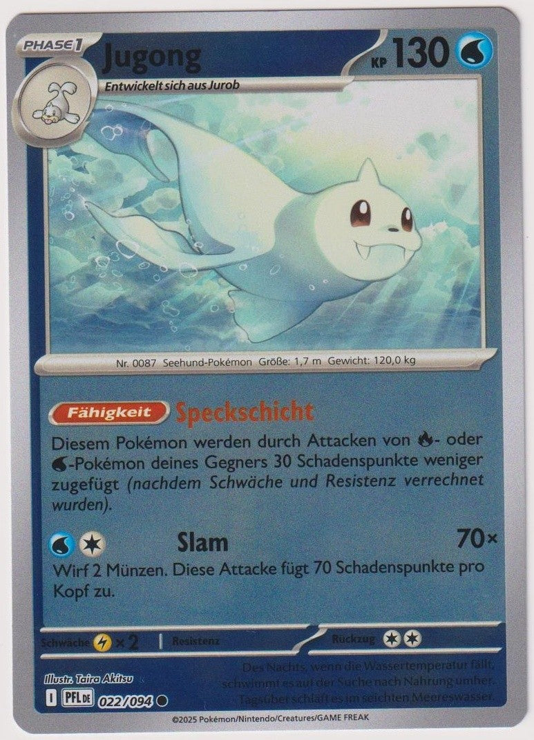 Pokemon TCG Dewgong #22/094 Common (C) Reverse Holo Deutsch 2025 – Bild 1