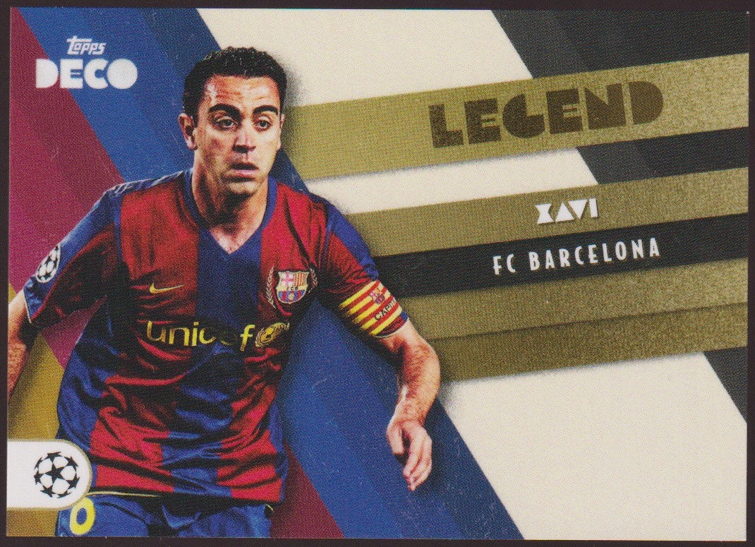 Topps Deco 2021-22 Xavi FC Barcelona Legend Parallel Rare – Bild 1