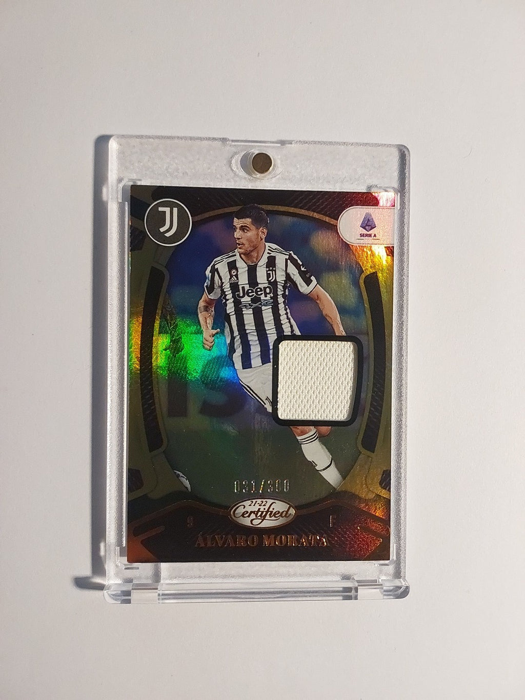 Panini Chronicles 2021-22 Alvaro Morata Juventus Turin Patch Relic Parallel /300 – Bild 1