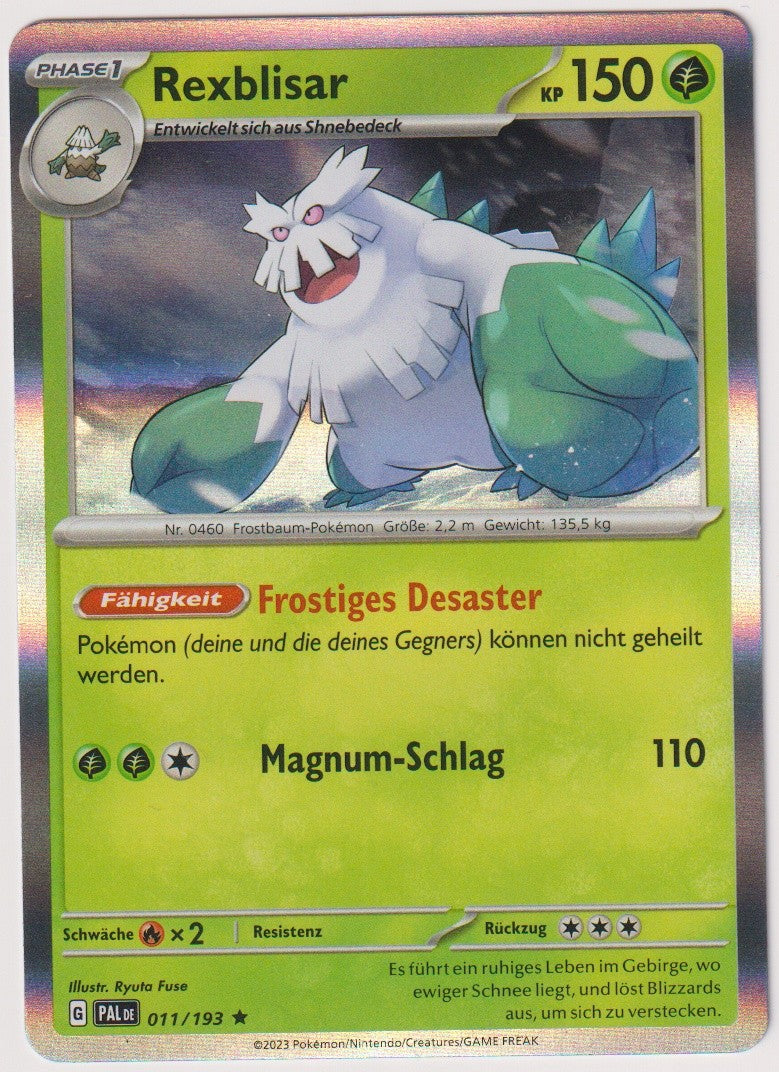 Pokemon TCG Abomasnow #11/193 Rare (R) Holo Deutsch 2023 – Bild 1