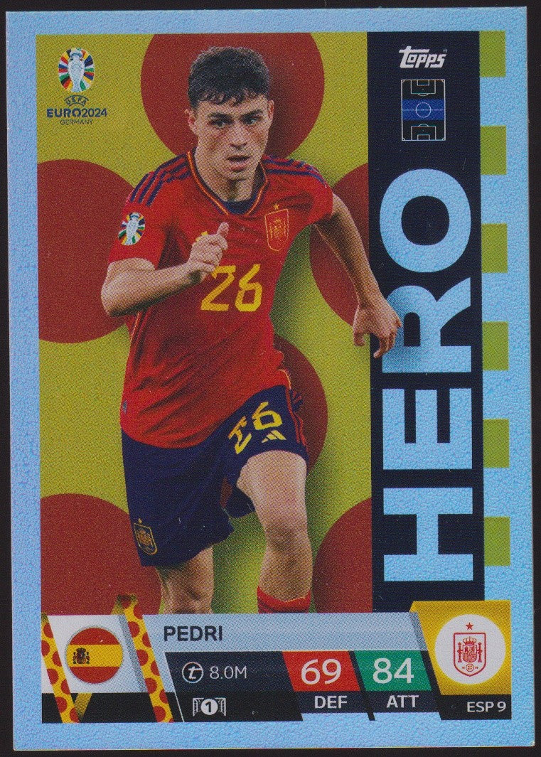 Topps Match Attax 2023-24 Pedri Spanien Parallel Rare – Bild 1