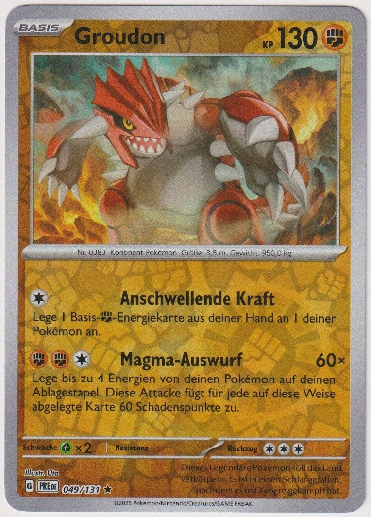 Pokemon TCG Groudon #49/131 Rare (R) Reverse Holo Deutsch 2025 – Bild 1