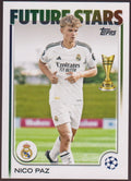 Topps 2024-25 Nico Paz Rookie Real Madrid C.F. UEFA Champions League Parallel – Bild 1