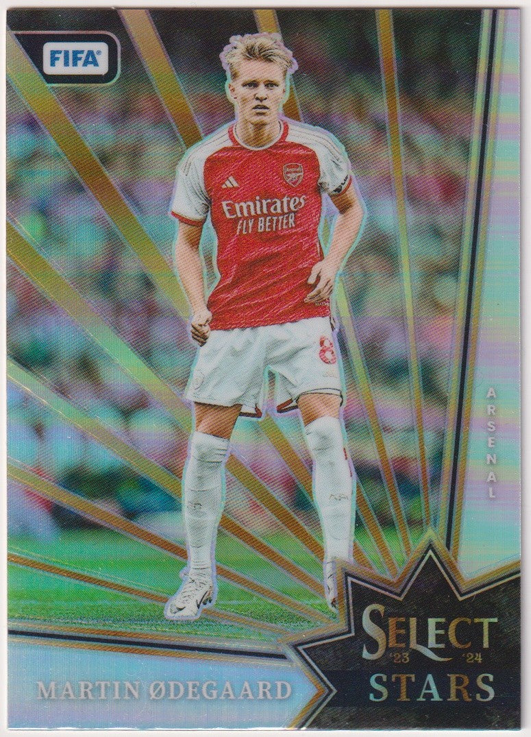 Panini Select Stars 2023-24 Martin Odegaard Arsenal - FIFA Soccer Parallel Nr. 1 – Bild 1