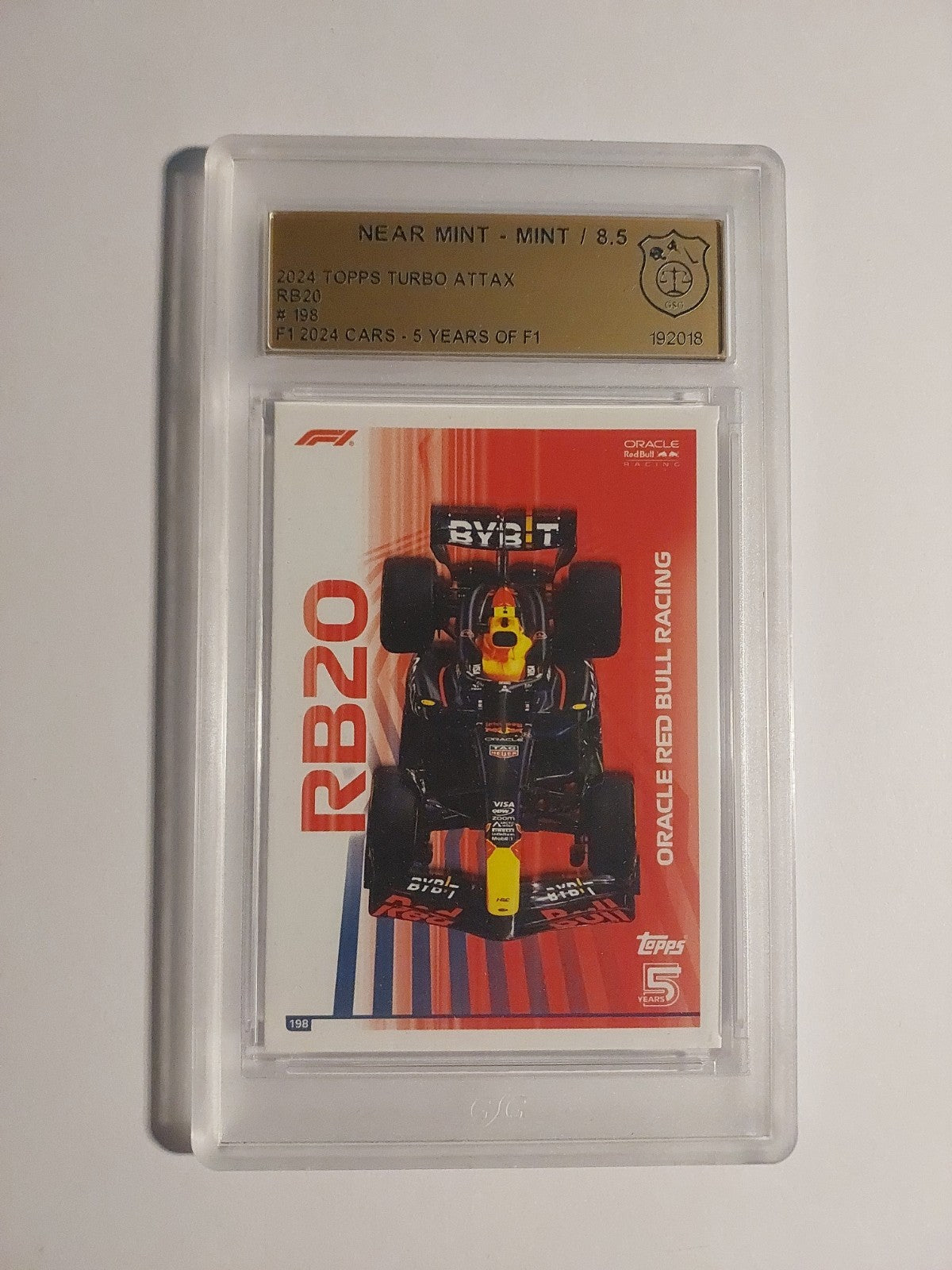 Topps Turbo 2024 RB20 Formel 1 Cars RB Racing GSG 8.5 = PSA Rare – Bild 1