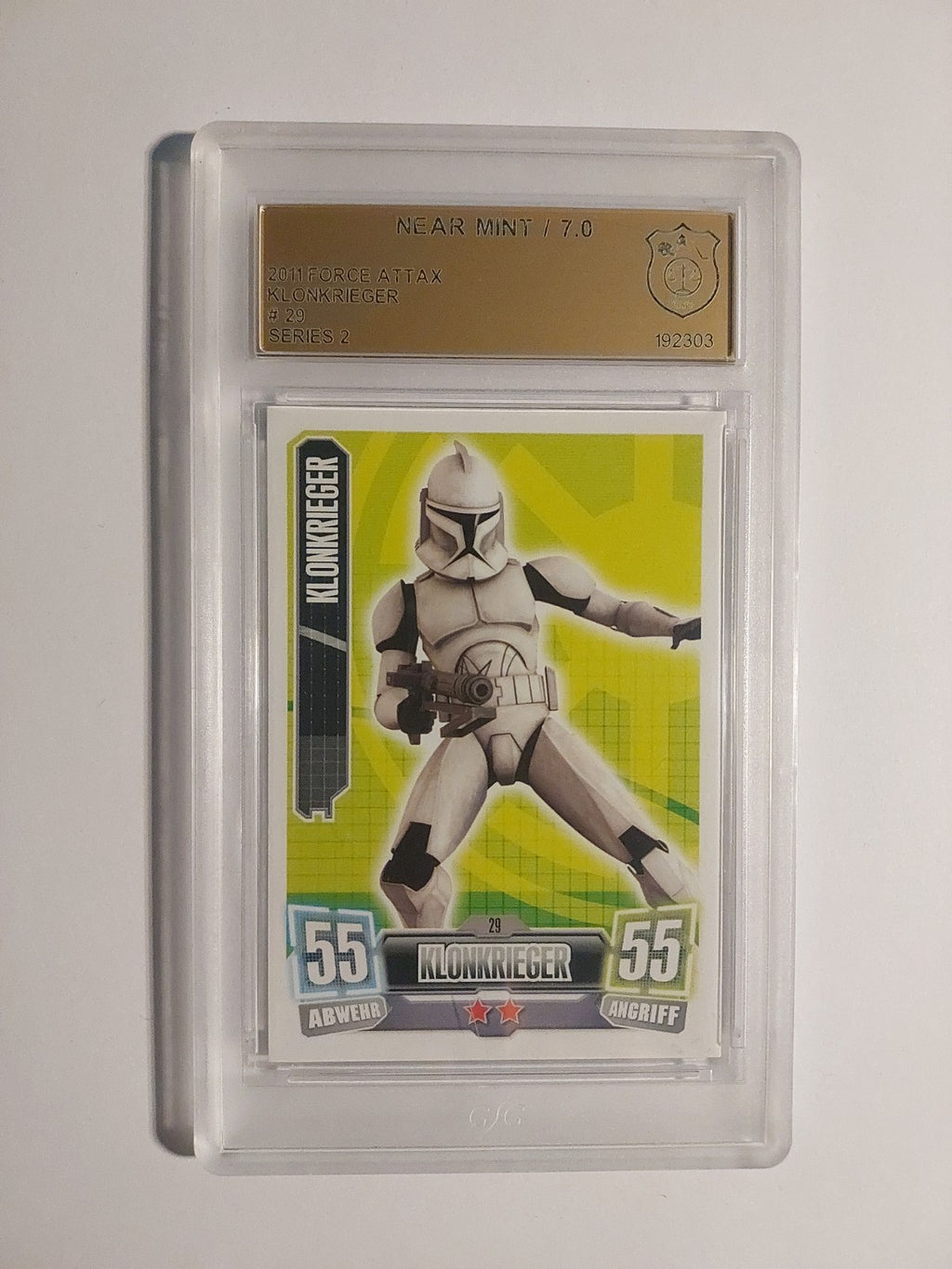 Topps Star Wars 2011 Klonkrieger Phase 1 Republik GSG 7 = PSA Rare Vintage – Bild 1