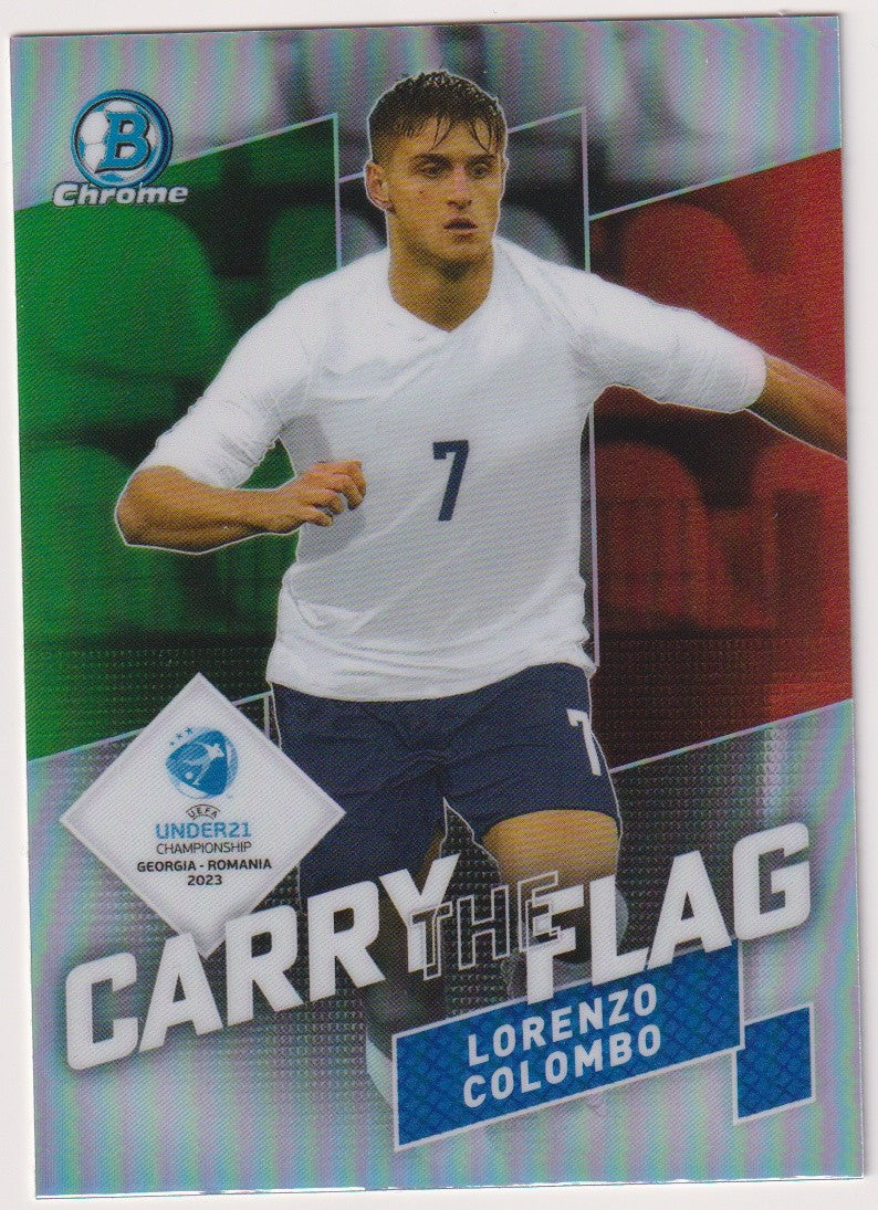 Topps Chrome 2023-24 Lorenzo Colombo Italien Parallel Rare CF-12 – Bild 1