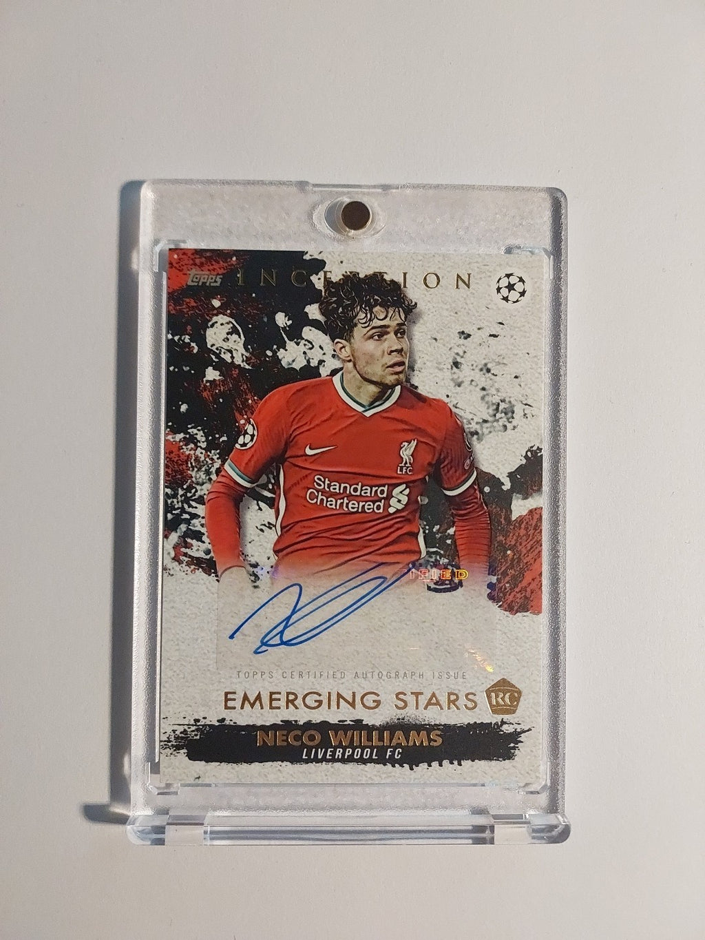Topps Inception 2020-21 Neco Williams Auto Liverpool Parallel Rookie Ultra Rare – Bild 1