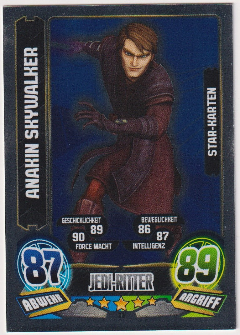 Topps Star Wars 2015 Anakin Skywalker Republik Jedi-Ritter TCG Rare – Bild 1