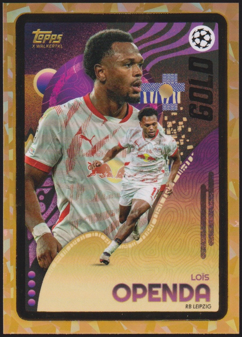 Topps Gold Loïs Openda RB Leipzig UEFA Champions League Parallel Rare – Bild 1