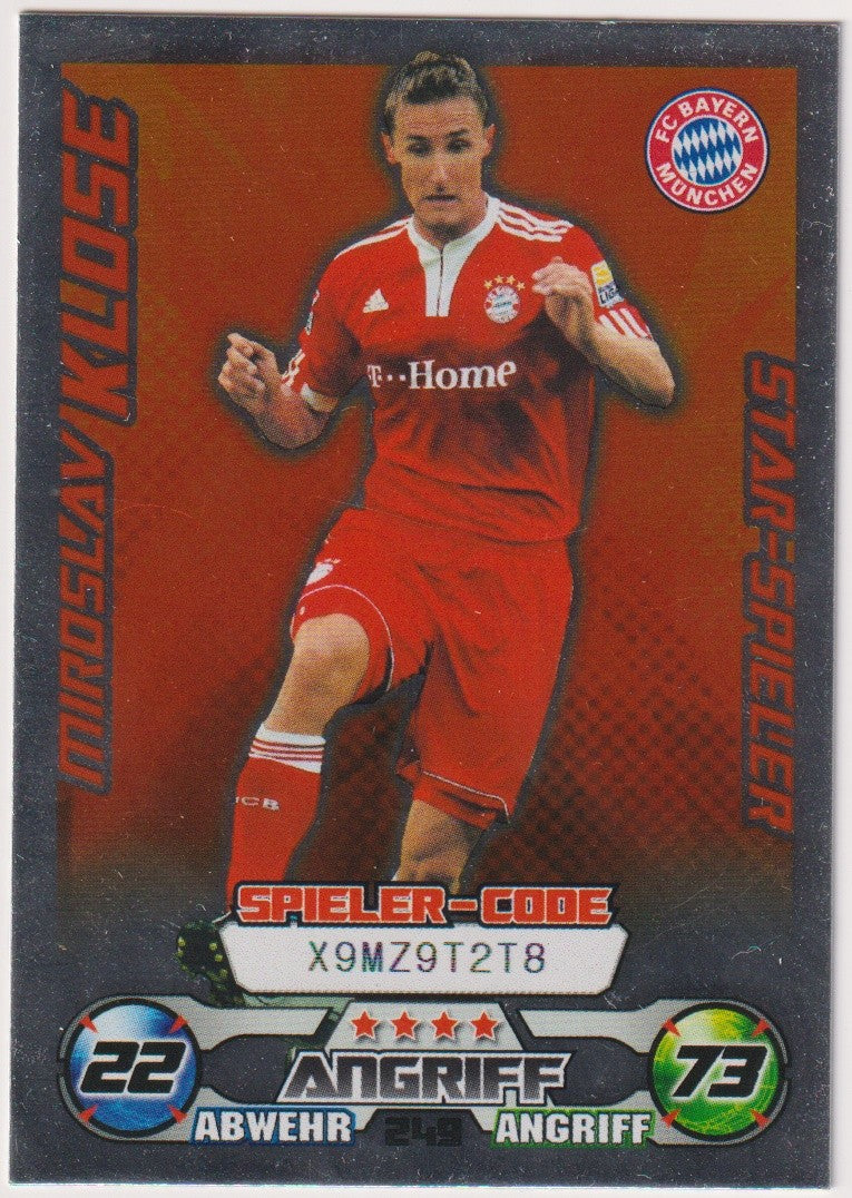 Topps Match Attax Miroslav Klose FC Bayern München Bundesliga Parallel Rare – Bild 1