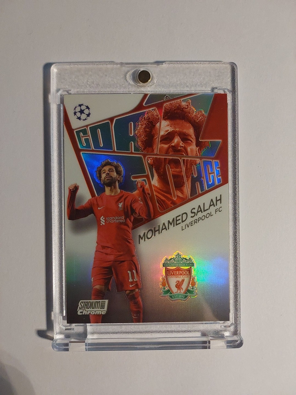 Topps Stadium Club 2022-23 Mohamed Salah Liverpool Parallel Refractor Insert Hit – Bild 1