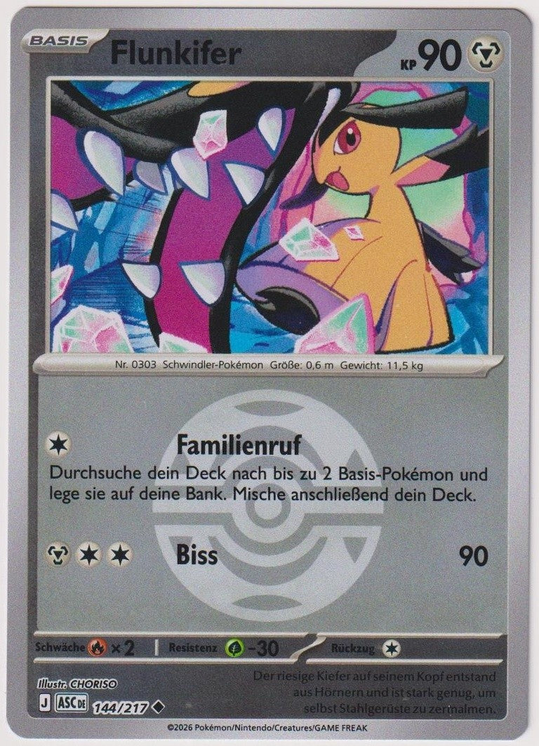 Pokemon TCG Mawile #144/217 Uncommon (U) Reverse Holo Deutsch 2026 – Bild 1