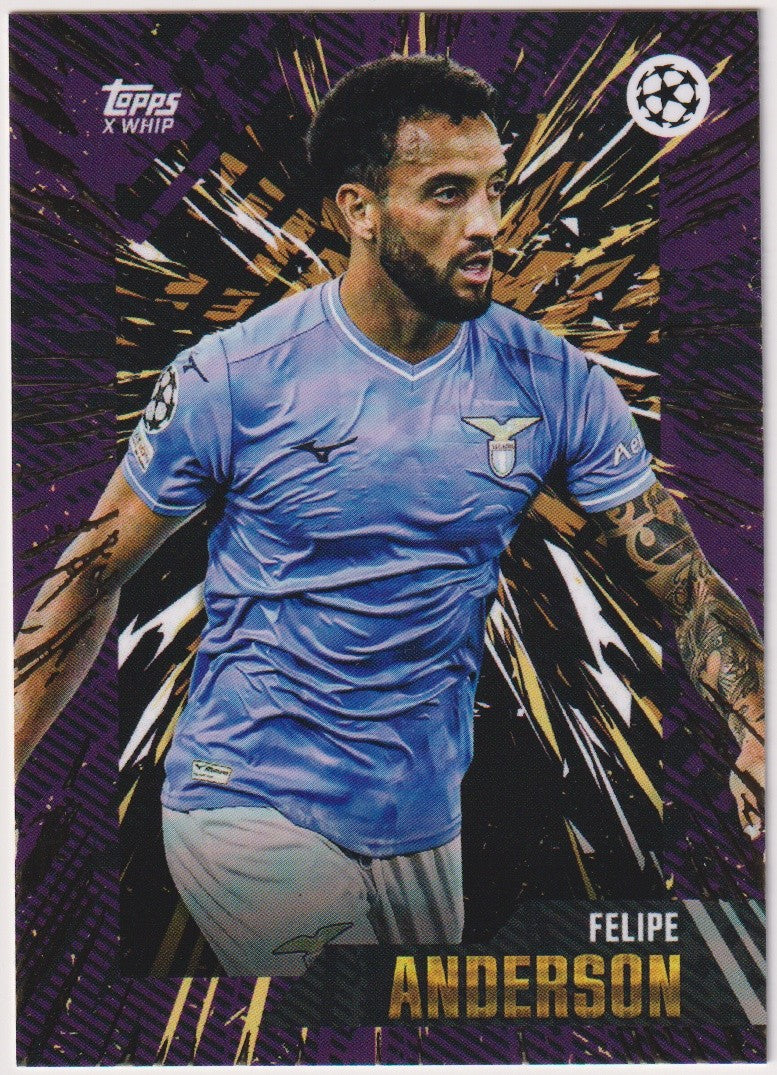 Topps X WHIP Felipe Anderson SS Lazio UEFA Champions League Parallel Rare – Bild 1