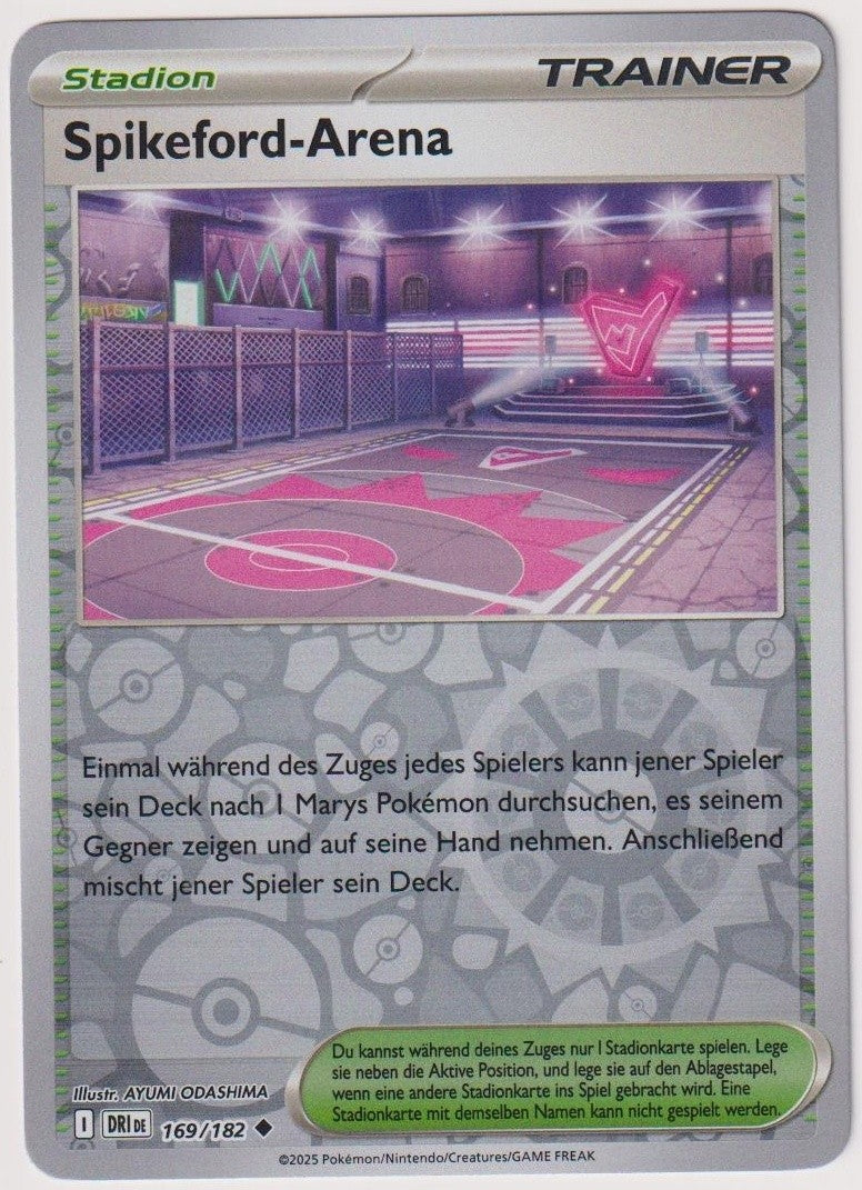 Pokemon TCG Spikeford Arena #169/182 Uncommon (C) Reverse Holo Deutsch 2025 – Bild 1